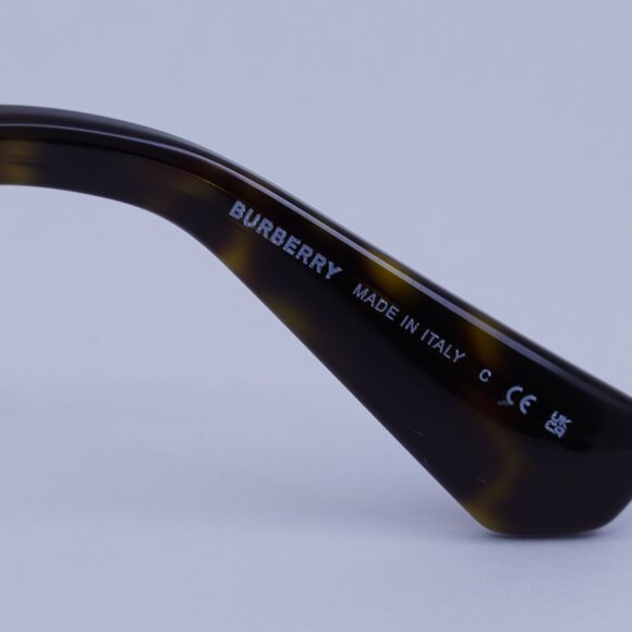 Burberry BE3150 110987 Geometric Sunglasses Light Gold Frame, Grey Lenses - Picture 6 of 9